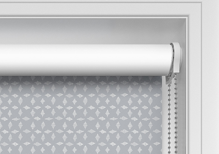 Diamond Tile, Heritage Grey - Twist&Fit Roller Blind - Image 11
